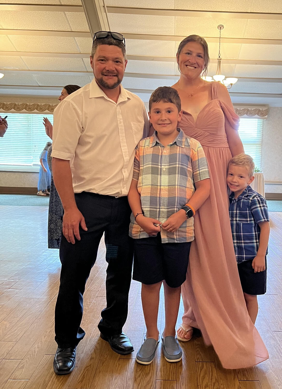 Celio Alves and his family
